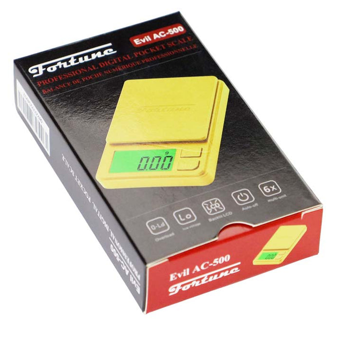 Fortune | Evil AC-500 Professional Digital Pocket Scale 500g*0.01 | Jupiter Grass