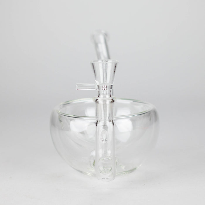 Clear Katora Water Pipe Unique Bowl-Style Design with 14mm Joint