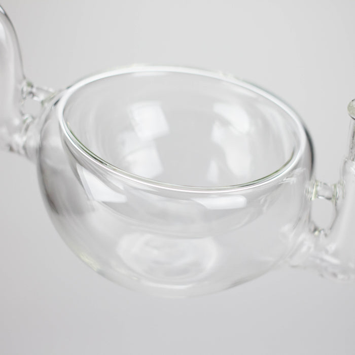 Clear Katora Water Pipe Unique Bowl-Style Design with 14mm Joint