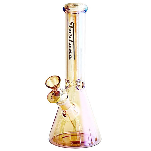 Fortune | 10"  5mm Electroplate Glass Bong- Assorted Colour | Jupiter Grass