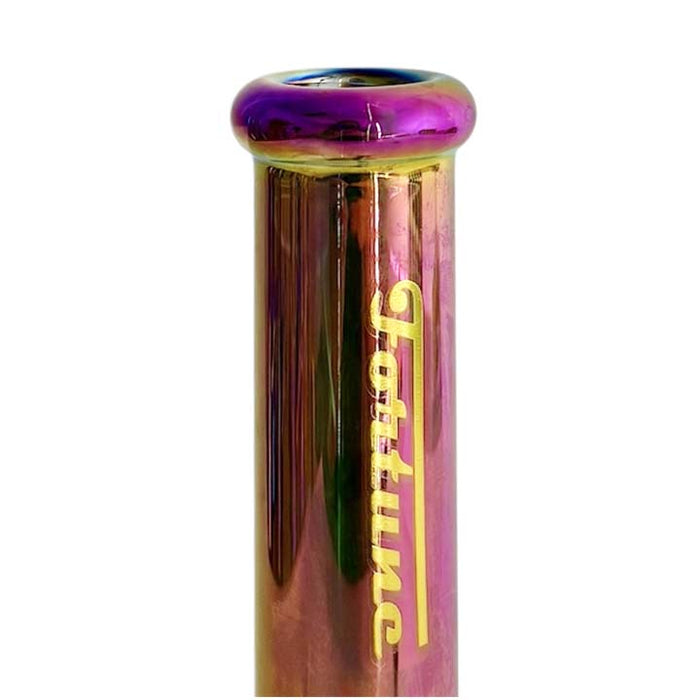 Fortune | 10"  5mm Electroplate Glass Bong- Assorted Colour | Jupiter Grass