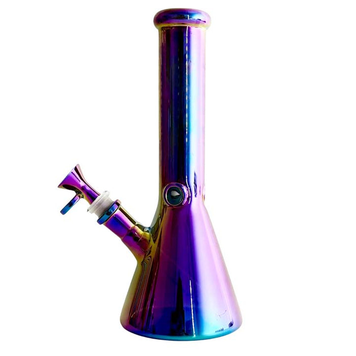 Fortune | 10"  5mm Electroplate Glass Bong- Assorted Colour | Jupiter Grass