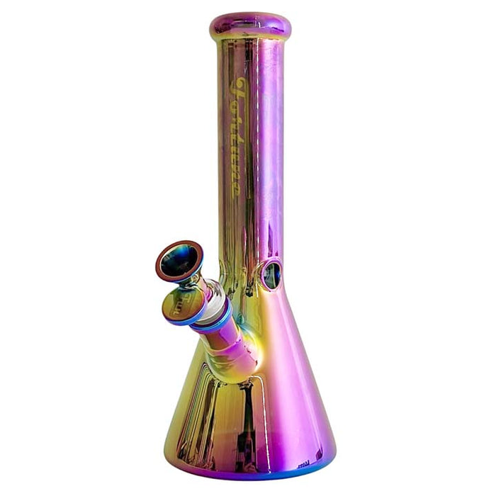 Fortune | 10"  5mm Electroplate Glass Bong- Assorted Colour | Jupiter Grass