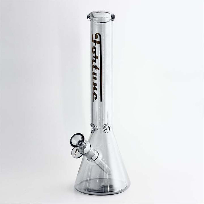 Fortune | 14"  4mm Electroplate Glass Bong- Assorted Colour | Jupiter Grass