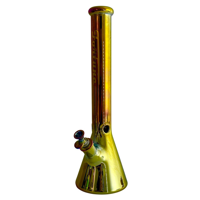 Fortune | 18" 7mm Electroplate Glass Beaker Bong [185007NE] | Jupiter Grass