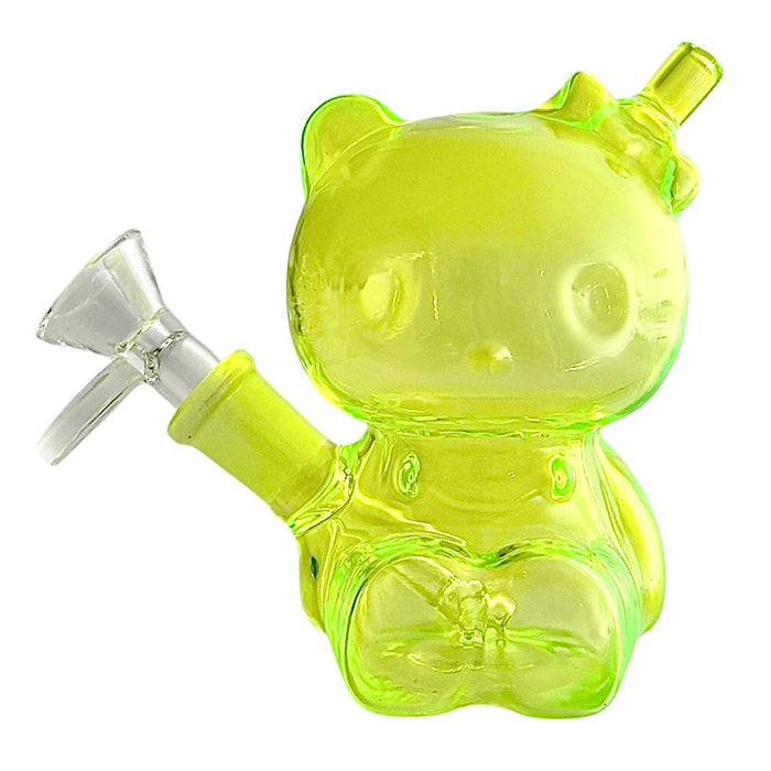4-1/2" Bear Design Glass Bong | Jupiter Grass