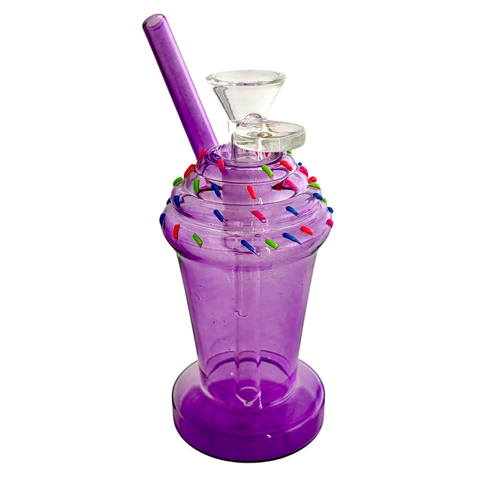 5-3/4" Milkshake Design Glass Bong | Jupiter Grass