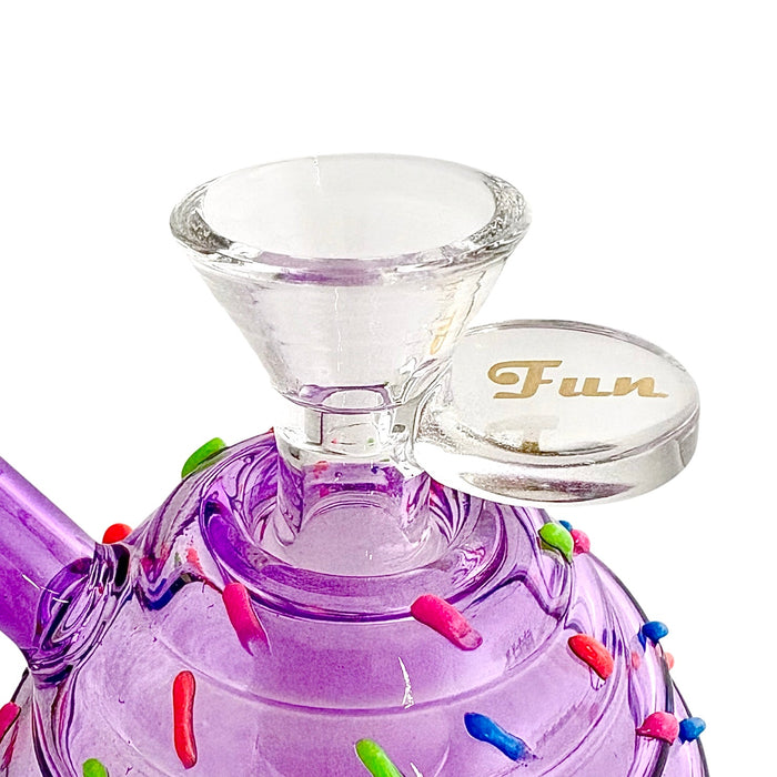 5-3/4" Milkshake Design Glass Bong | Jupiter Grass