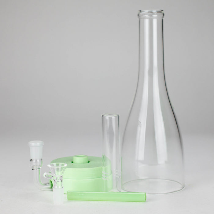 12" Easy-Clean Bird Bong – Removable Percolator | 14mm Bowl Joint | Jupiter Grass