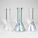 8" Electroplate Glass Beaker Bong – 5mm Thick | Ice Catcher | 3-Piece Set | Jupiter Grass