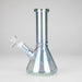 8" Electroplate Glass Beaker Bong – 5mm Thick | Ice Catcher | 3-Piece Set | Jupiter Grass