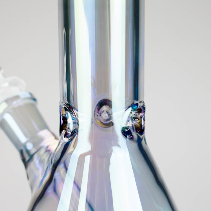 8" Electroplate Glass Beaker Bong – 5mm Thick | Ice Catcher | 3-Piece Set | Jupiter Grass