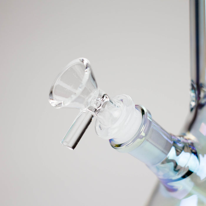 8" Electroplate Glass Beaker Bong – 5mm Thick | Ice Catcher | 3-Piece Set | Jupiter Grass