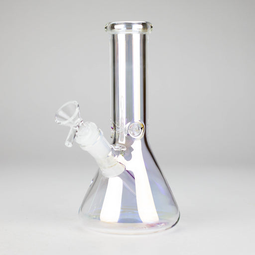 8" Electroplate Glass Beaker Bong – 5mm Thick | Ice Catcher | 3-Piece Set | Jupiter Grass