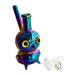 5.5" Owl Design Electroplate Glass Bong – Compact & Stemless | Jupiter Grass