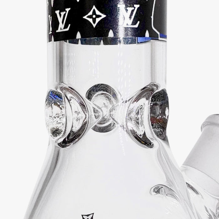 10" Cartoon Glow-in-the-Dark Glass Beaker Bong – 3-Piece Set | Jupiter Grass