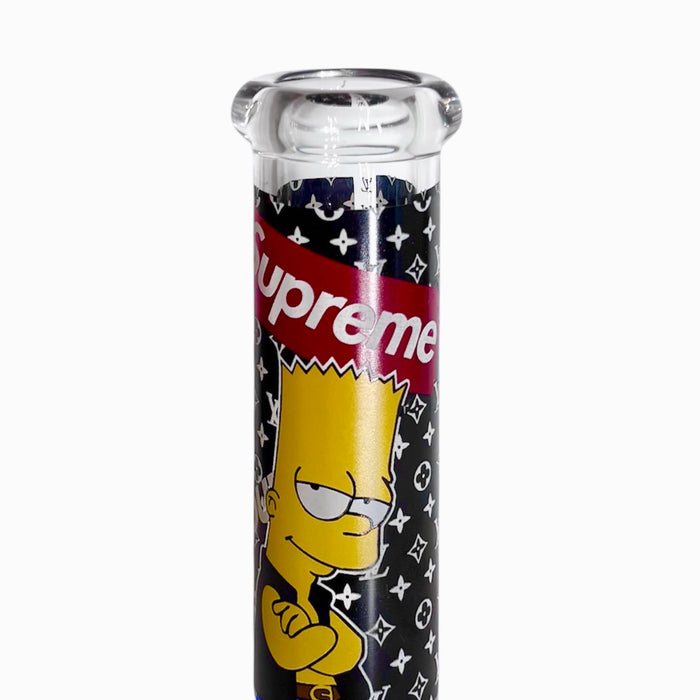 10" Cartoon Glow-in-the-Dark Glass Beaker Bong – 3-Piece Set | Jupiter Grass