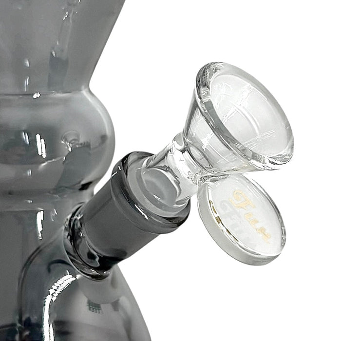 6" Hourglass Electroplate Glass Bong – Compact & Stemless | Jupiter Grass
