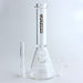 Fortune | 10" Clear Beaker Glass Bong – 5mm Thick | Jupiter Grass