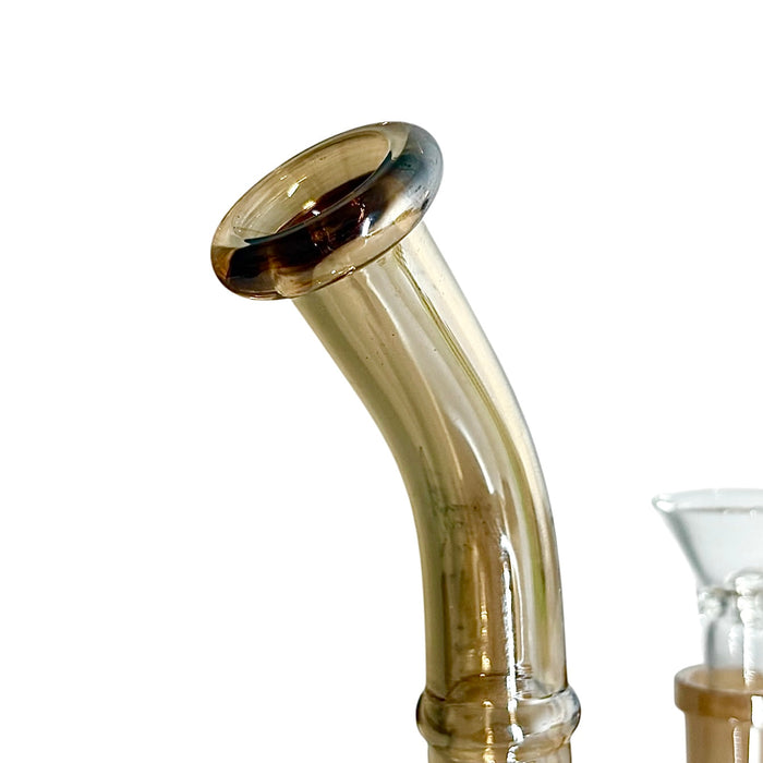Fortune | 6-3/4" Ball Shape Electroplate Glass Bong Compact & Stemless