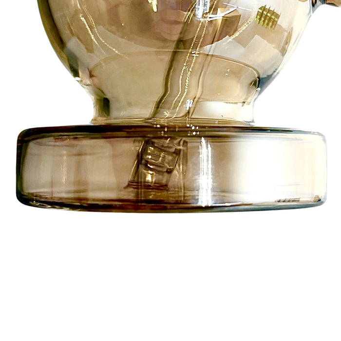 Fortune | 6-3/4" Ball Shape Electroplate Glass Bong Compact & Stemless