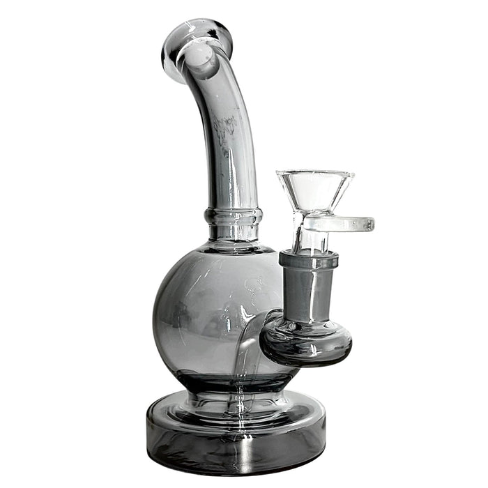 Fortune | 6-3/4" Ball Shape Electroplate Glass Bong Compact & Stemless