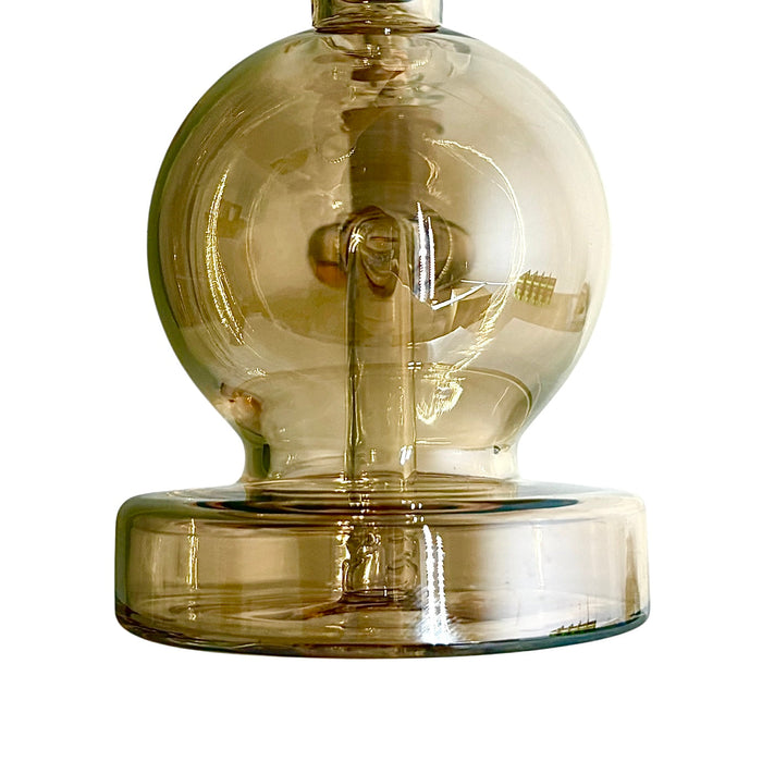 Fortune | 6-3/4" Ball Shape Electroplate Glass Bong Compact & Stemless