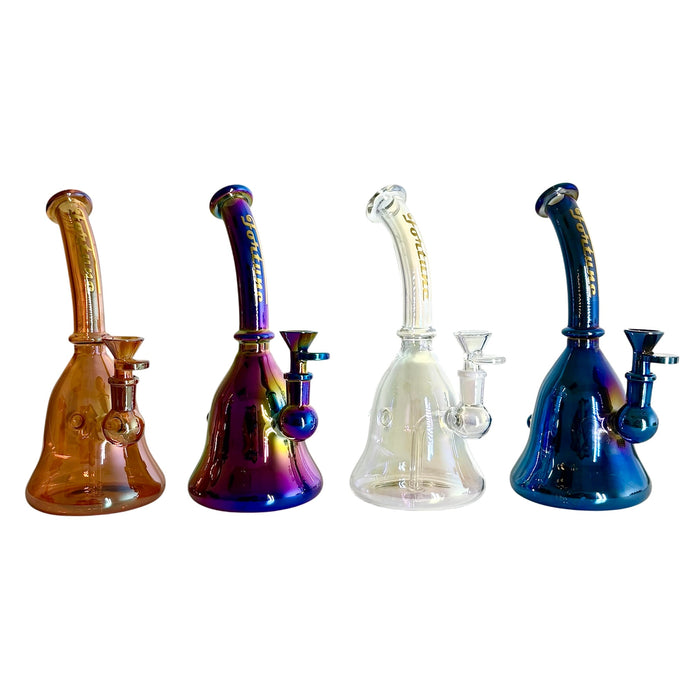 9" Electroplated Glass Bong | Jupiter Grass