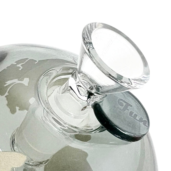 7-1/2" Globe-Shaped Glass Bong | Jupiter Grass