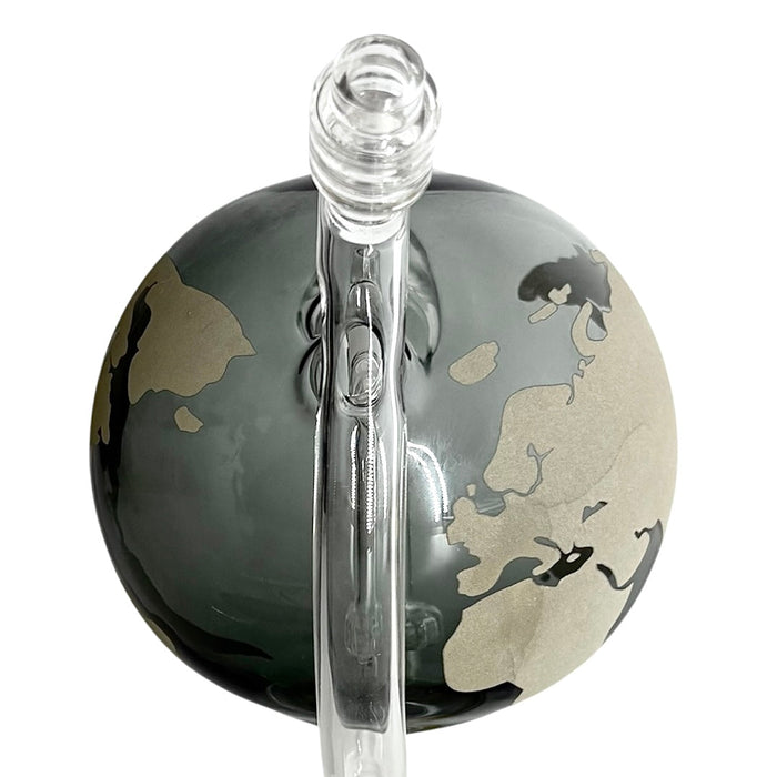 7-1/2" Globe-Shaped Glass Bong | Jupiter Grass