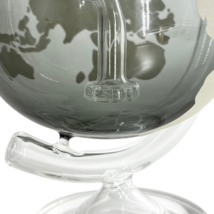 7-1/2" Globe-Shaped Glass Bong | Jupiter Grass