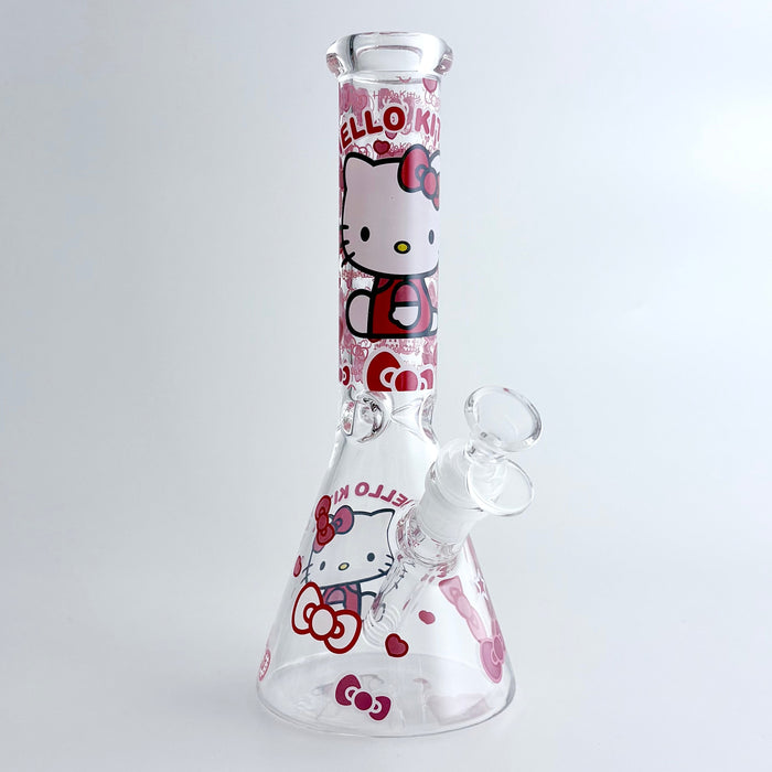 10" 5mm HK Design Glass Beaker Bong | Jupiter Grass
