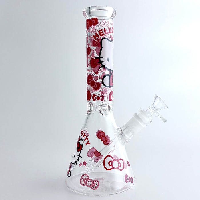 10" 5mm HK Design Glass Beaker Bong | Jupiter Grass