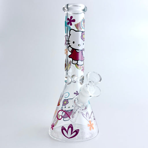10" 5mm HK Design Glass Beaker Bong | Jupiter Grass