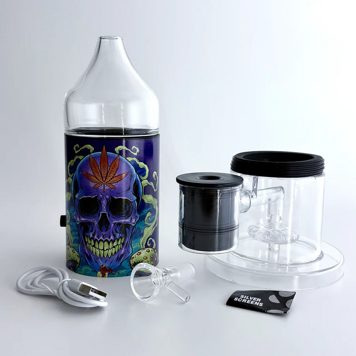 Electric Lamp Bong Set-Skull | Jupiter Grass
