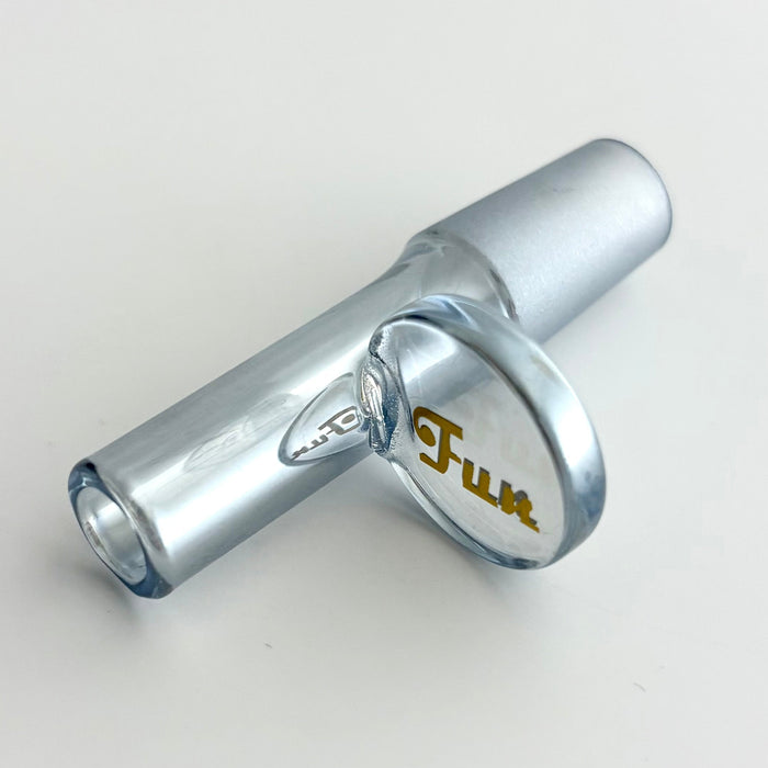 Fortune | Electroplate 14mm Glass Popper Bowl With Gold Logo | Jupiter Grass