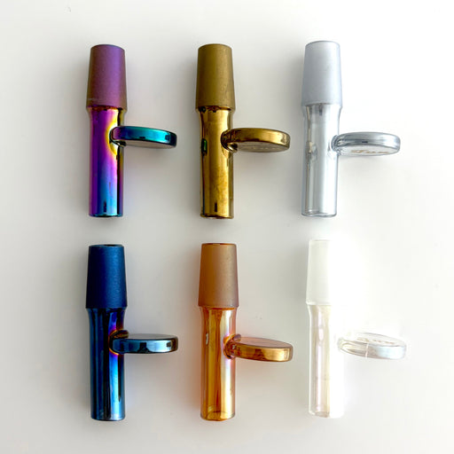 Fortune | Electroplate 14mm Glass Popper Bowl With Gold Logo | Jupiter Grass