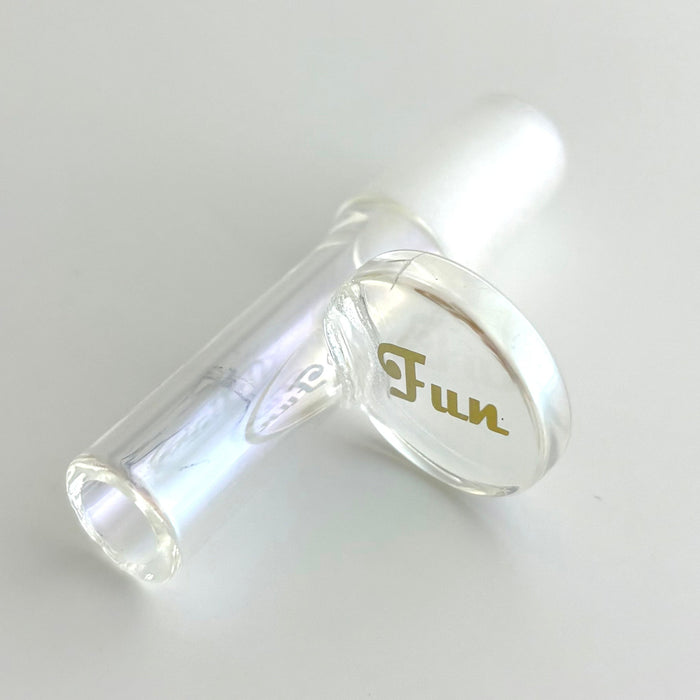 Fortune | Electroplate 14mm Glass Popper Bowl With Gold Logo | Jupiter Grass