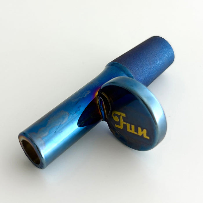 Fortune | Electroplate 14mm Glass Popper Bowl With Gold Logo | Jupiter Grass