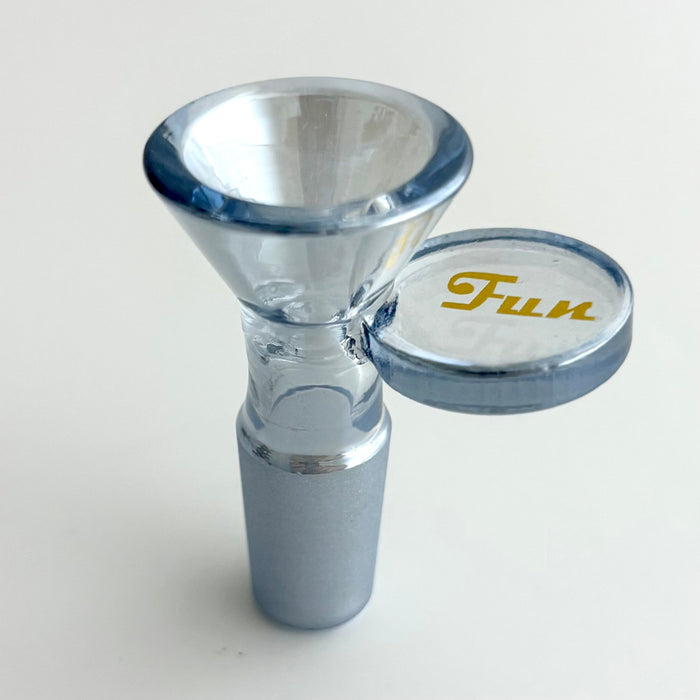 Fortune | Electroplated 14mm Joint Glass Bowl With Gold Logo | Jupiter Grass