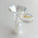 Fortune | Electroplated 14mm Joint Glass Bowl With Gold Logo | Jupiter Grass