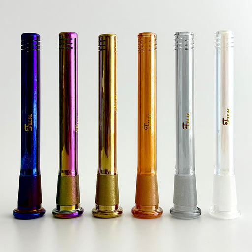 Fortune | Electroplate 5-1/2" Downstem With Gold Logo | Jupiter Grass