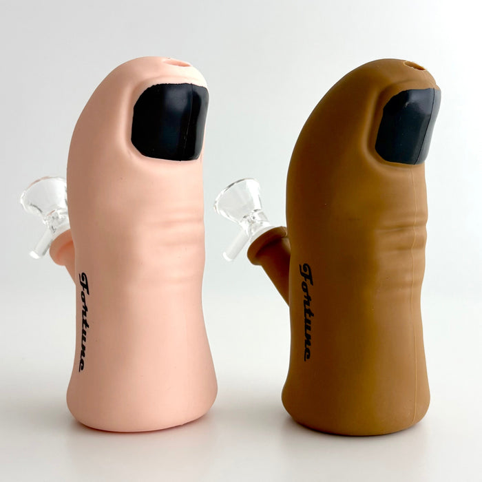 Fortune | 6" Thumb Silicone Bong | Jupiter Grass