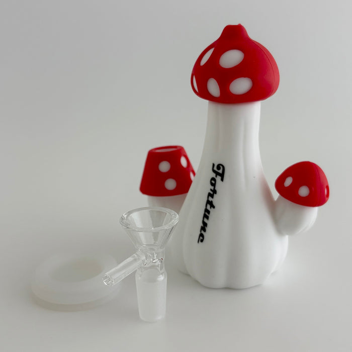 Fortune | 5" Mushroom Silicone Waterpipe