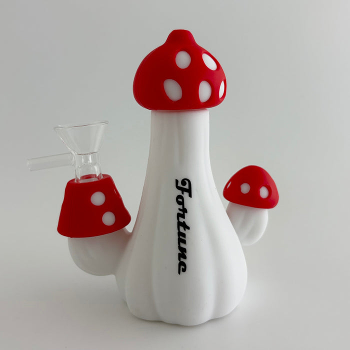 Fortune | 5" Mushroom Silicone Waterpipe