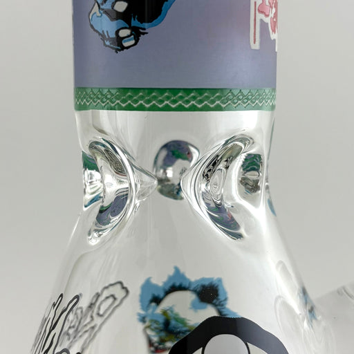 14" Glow in the Dark Cartoon Beaker Bong – 7mm Thick Borosilicate Glass | Jupiter Grass