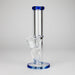 12″ 9mm Colored Accented Straight Tube Glass Bong (C1548) | Jupiter Grass