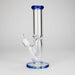 12″ 9mm Colored Accented Straight Tube Glass Bong (C1548) | Jupiter Grass