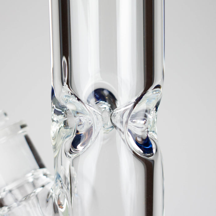 12″ 9mm Colored Accented Straight Tube Glass Bong (C1548) | Jupiter Grass