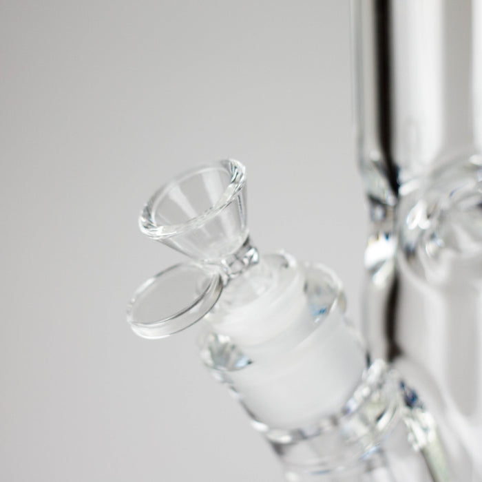 12″ 9mm Colored Accented Straight Tube Glass Bong (C1548) | Jupiter Grass